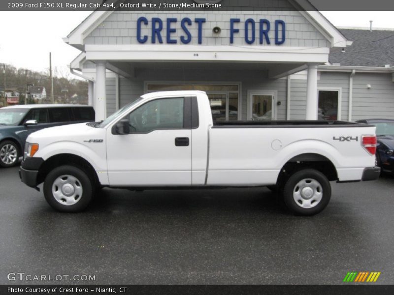 Oxford White / Stone/Medium Stone 2009 Ford F150 XL Regular Cab 4x4