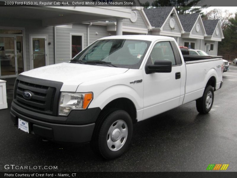 Oxford White / Stone/Medium Stone 2009 Ford F150 XL Regular Cab 4x4