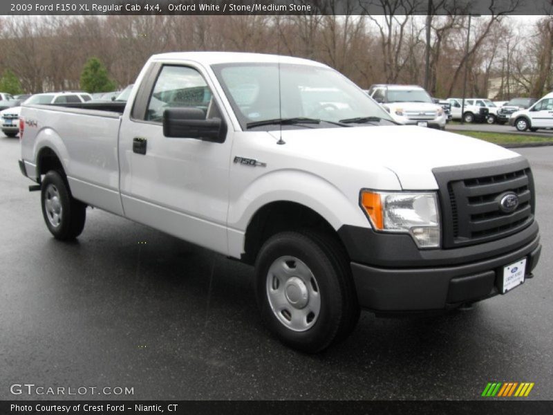 Oxford White / Stone/Medium Stone 2009 Ford F150 XL Regular Cab 4x4