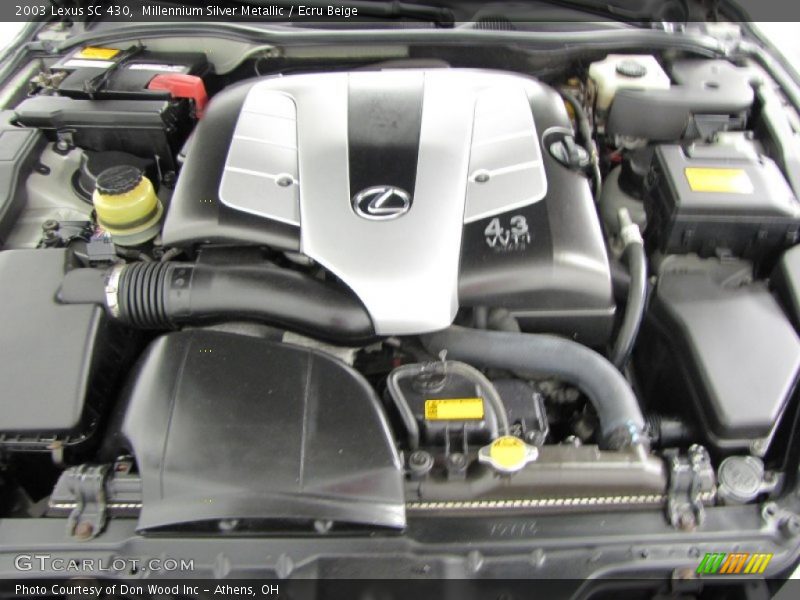 Millennium Silver Metallic / Ecru Beige 2003 Lexus SC 430