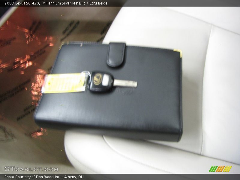 Millennium Silver Metallic / Ecru Beige 2003 Lexus SC 430