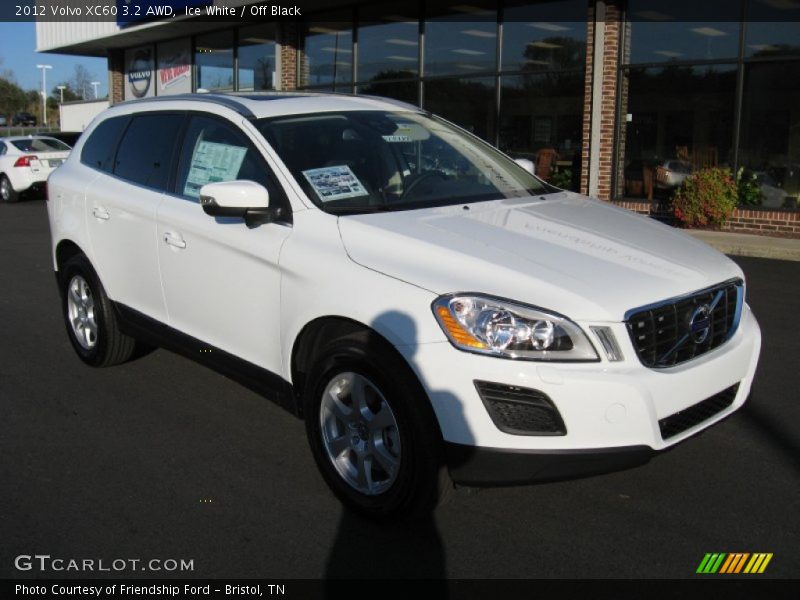 Ice White / Off Black 2012 Volvo XC60 3.2 AWD