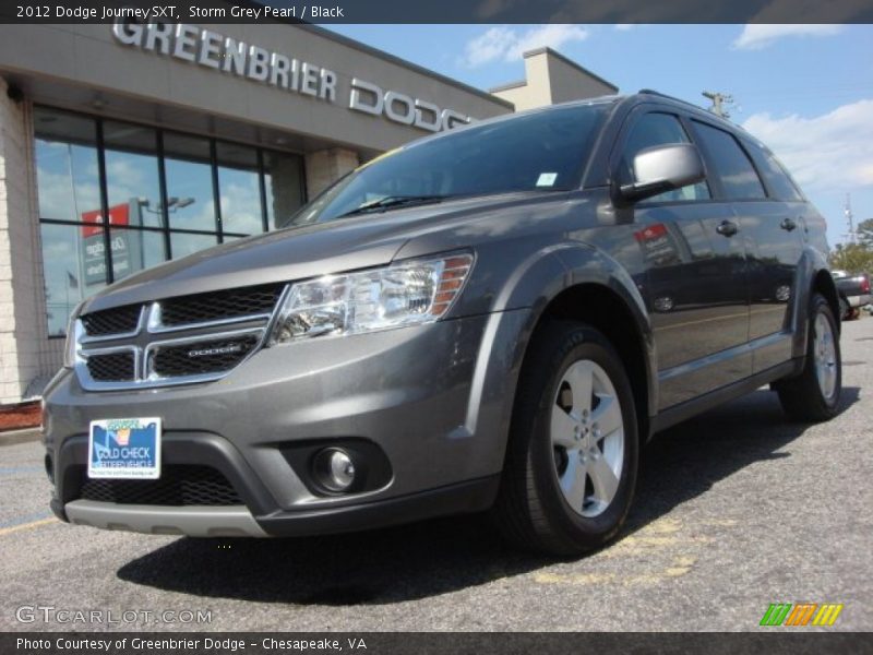 Storm Grey Pearl / Black 2012 Dodge Journey SXT