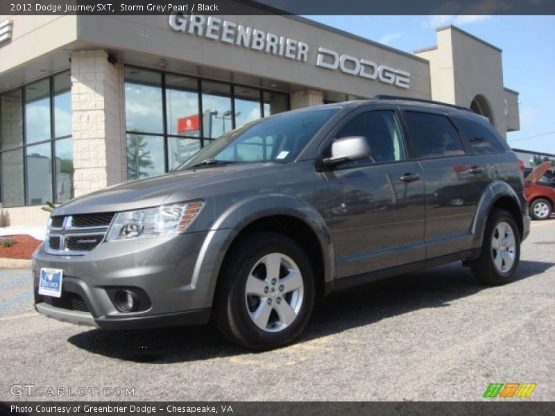 Storm Grey Pearl / Black 2012 Dodge Journey SXT