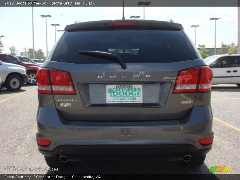 Storm Grey Pearl / Black 2012 Dodge Journey SXT