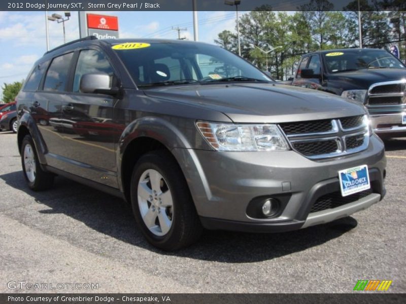 Storm Grey Pearl / Black 2012 Dodge Journey SXT