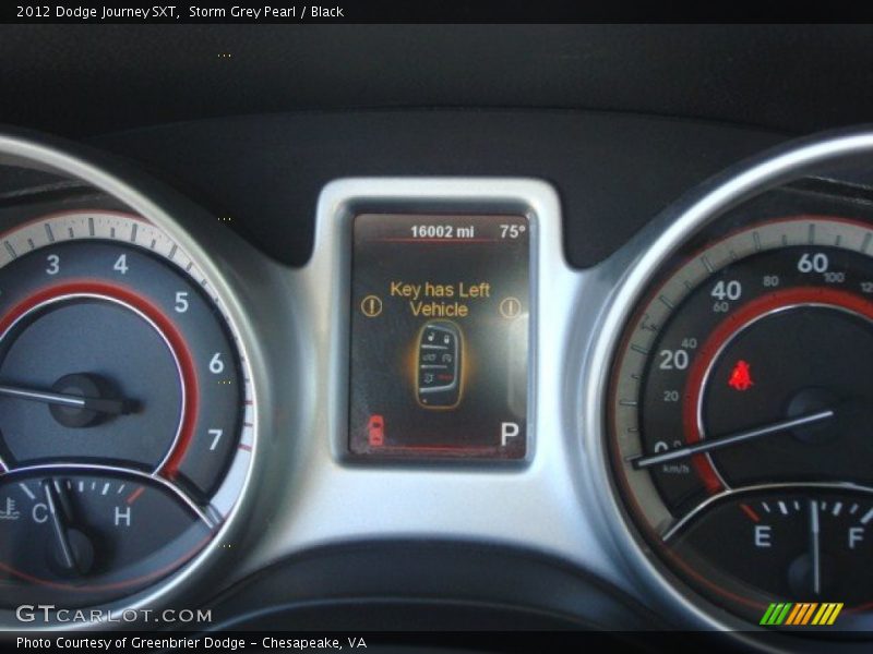 Storm Grey Pearl / Black 2012 Dodge Journey SXT