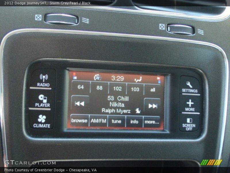 Storm Grey Pearl / Black 2012 Dodge Journey SXT