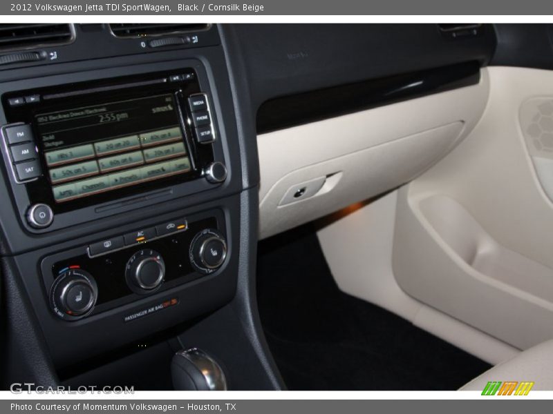 Black / Cornsilk Beige 2012 Volkswagen Jetta TDI SportWagen