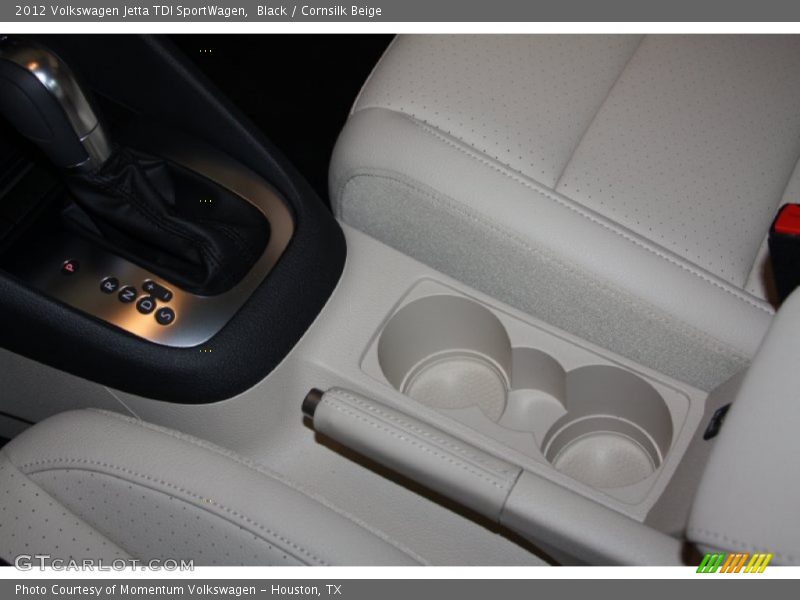 Black / Cornsilk Beige 2012 Volkswagen Jetta TDI SportWagen