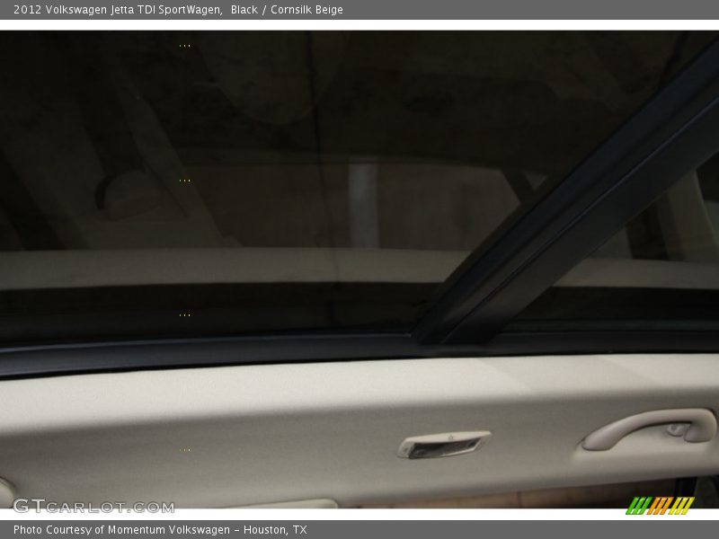 Black / Cornsilk Beige 2012 Volkswagen Jetta TDI SportWagen