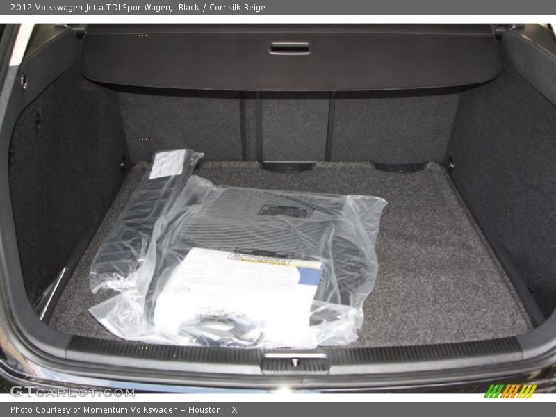Black / Cornsilk Beige 2012 Volkswagen Jetta TDI SportWagen