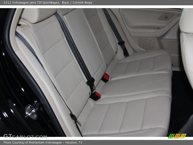 Black / Cornsilk Beige 2012 Volkswagen Jetta TDI SportWagen