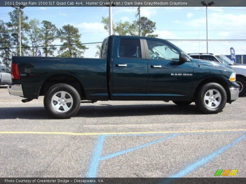  2011 Ram 1500 SLT Quad Cab 4x4 Hunter Green Pearl