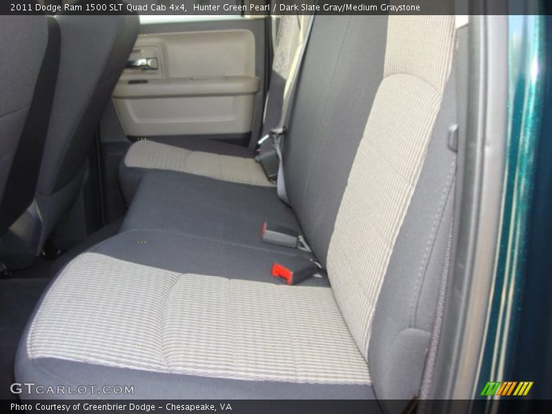 Hunter Green Pearl / Dark Slate Gray/Medium Graystone 2011 Dodge Ram 1500 SLT Quad Cab 4x4