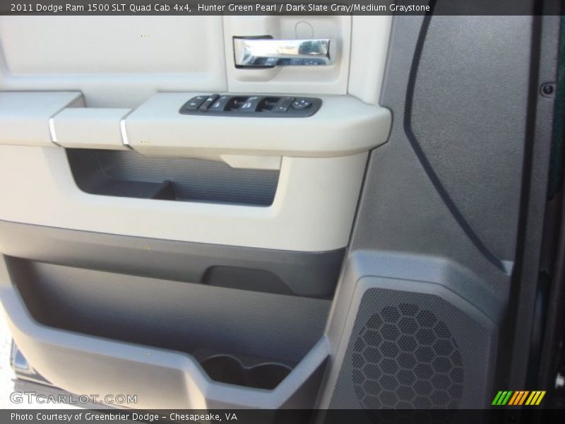 Hunter Green Pearl / Dark Slate Gray/Medium Graystone 2011 Dodge Ram 1500 SLT Quad Cab 4x4
