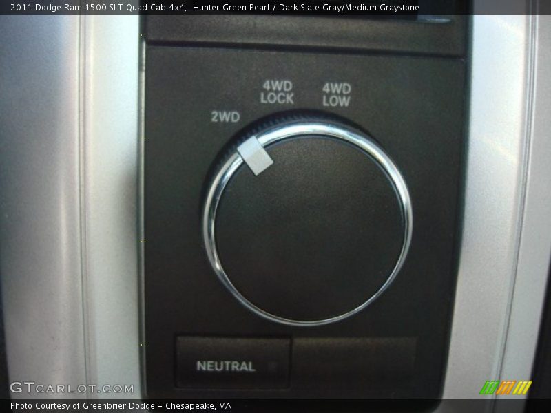 Hunter Green Pearl / Dark Slate Gray/Medium Graystone 2011 Dodge Ram 1500 SLT Quad Cab 4x4
