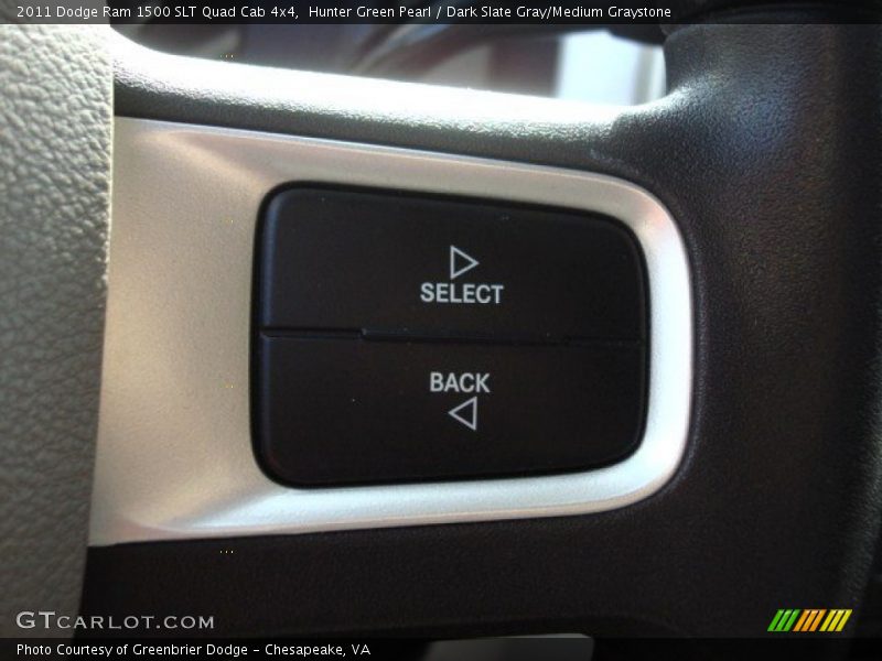 Hunter Green Pearl / Dark Slate Gray/Medium Graystone 2011 Dodge Ram 1500 SLT Quad Cab 4x4