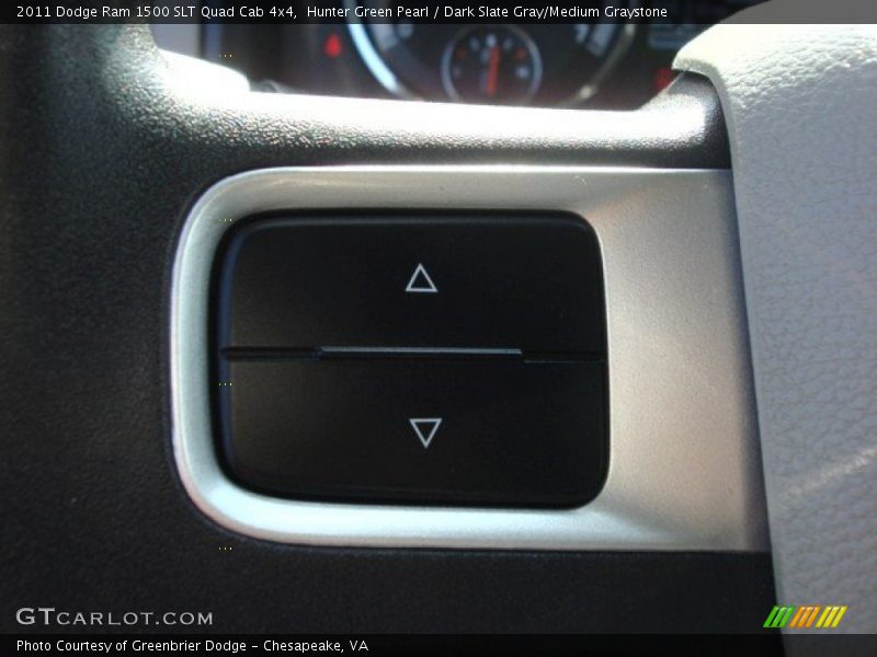 Hunter Green Pearl / Dark Slate Gray/Medium Graystone 2011 Dodge Ram 1500 SLT Quad Cab 4x4