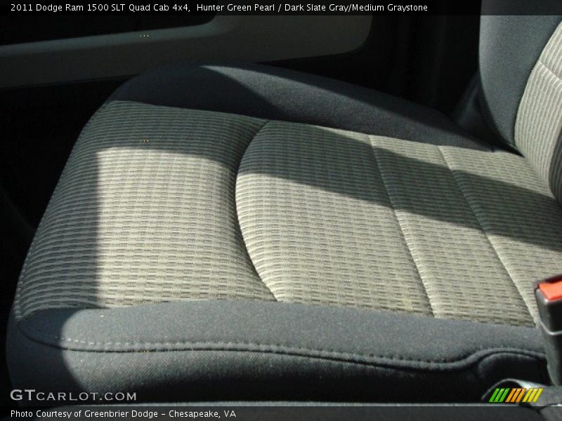 Hunter Green Pearl / Dark Slate Gray/Medium Graystone 2011 Dodge Ram 1500 SLT Quad Cab 4x4