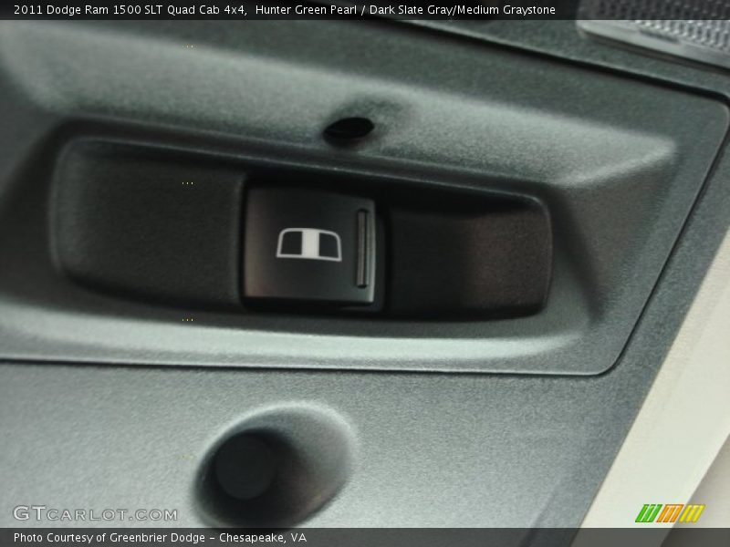 Hunter Green Pearl / Dark Slate Gray/Medium Graystone 2011 Dodge Ram 1500 SLT Quad Cab 4x4