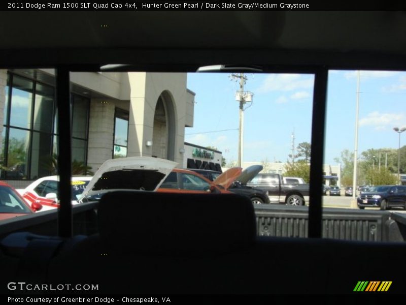 Hunter Green Pearl / Dark Slate Gray/Medium Graystone 2011 Dodge Ram 1500 SLT Quad Cab 4x4