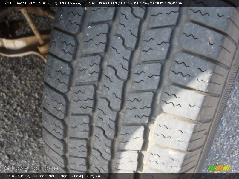 Hunter Green Pearl / Dark Slate Gray/Medium Graystone 2011 Dodge Ram 1500 SLT Quad Cab 4x4