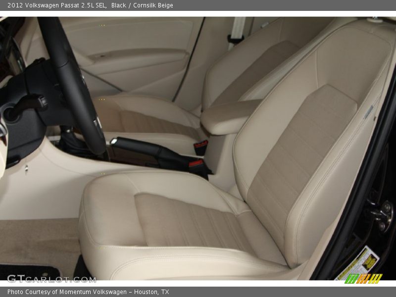 Black / Cornsilk Beige 2012 Volkswagen Passat 2.5L SEL