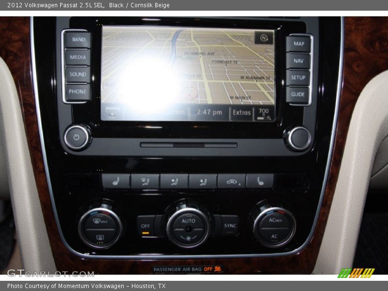 Black / Cornsilk Beige 2012 Volkswagen Passat 2.5L SEL