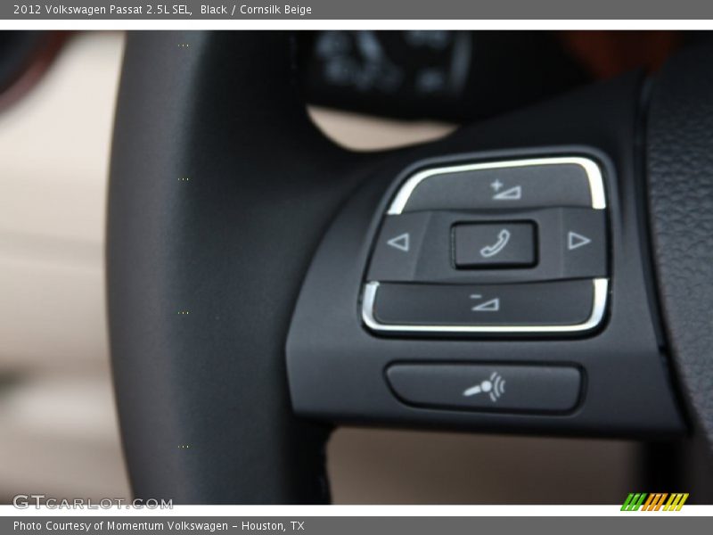 Black / Cornsilk Beige 2012 Volkswagen Passat 2.5L SEL