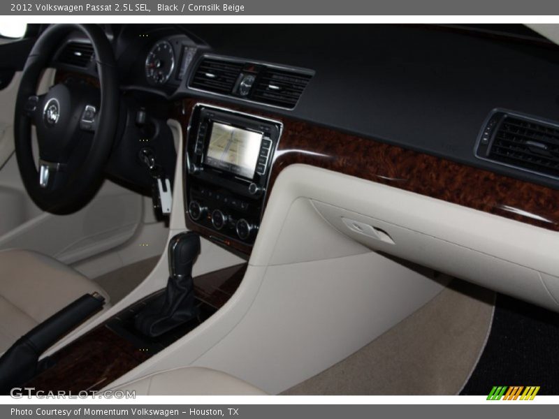 Black / Cornsilk Beige 2012 Volkswagen Passat 2.5L SEL