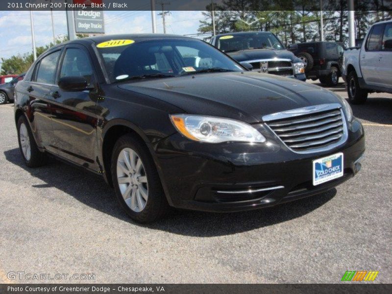 Black / Black 2011 Chrysler 200 Touring