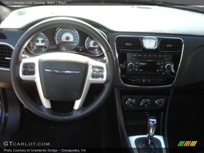 Black / Black 2011 Chrysler 200 Touring