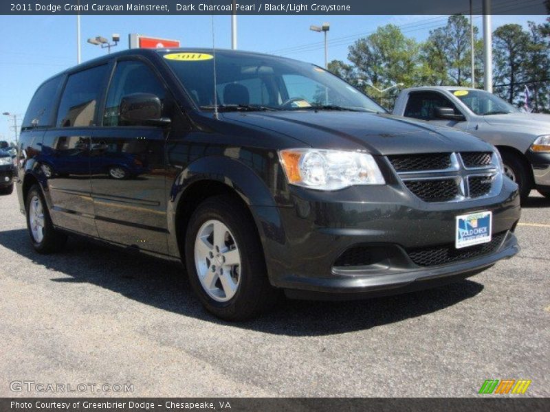Dark Charcoal Pearl / Black/Light Graystone 2011 Dodge Grand Caravan Mainstreet
