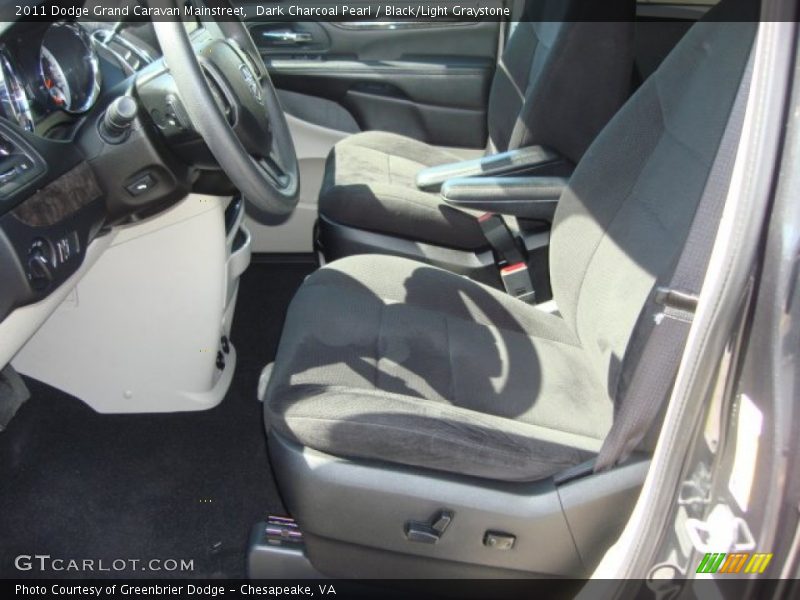 Dark Charcoal Pearl / Black/Light Graystone 2011 Dodge Grand Caravan Mainstreet
