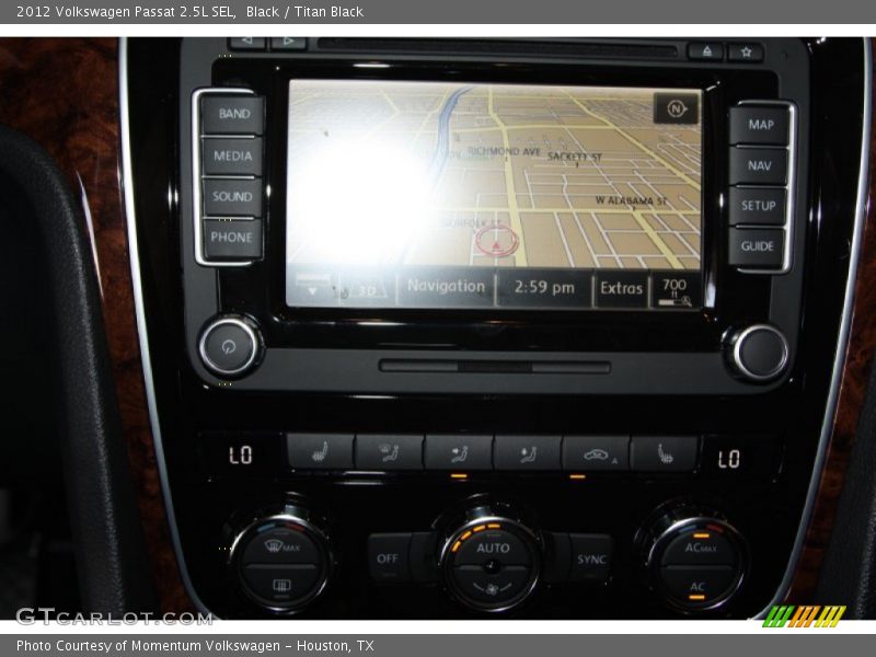 Black / Titan Black 2012 Volkswagen Passat 2.5L SEL