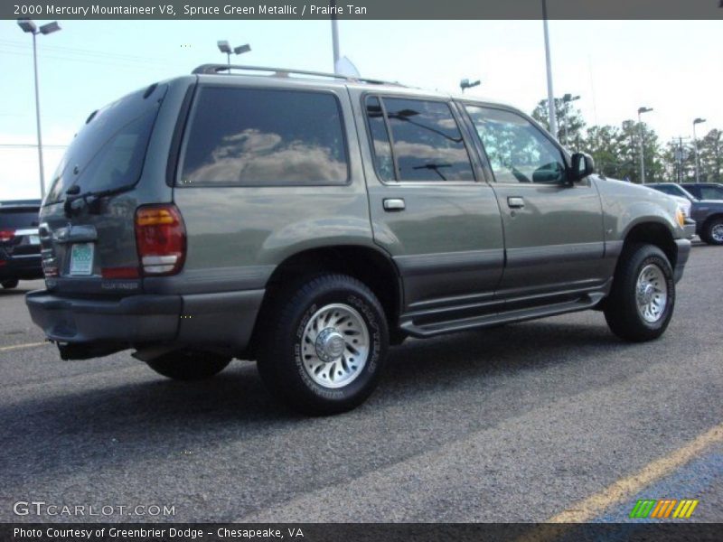 Spruce Green Metallic / Prairie Tan 2000 Mercury Mountaineer V8