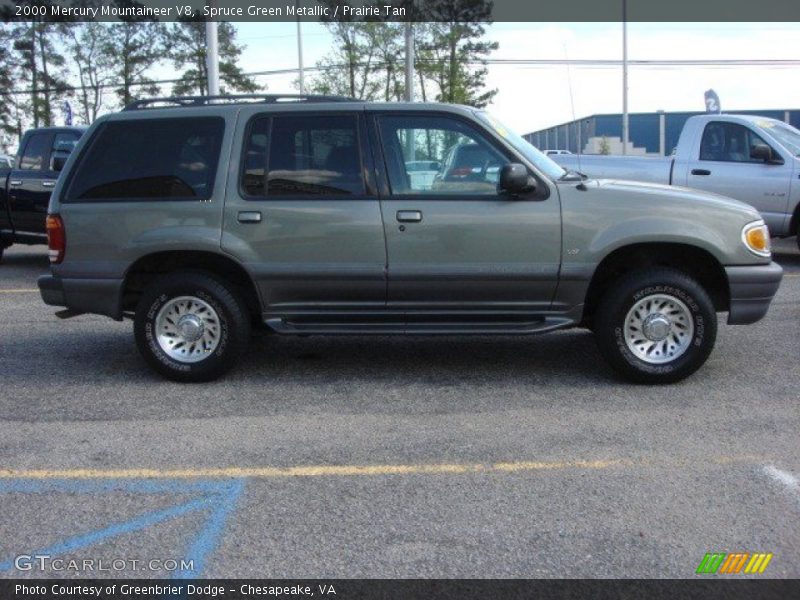 Spruce Green Metallic / Prairie Tan 2000 Mercury Mountaineer V8