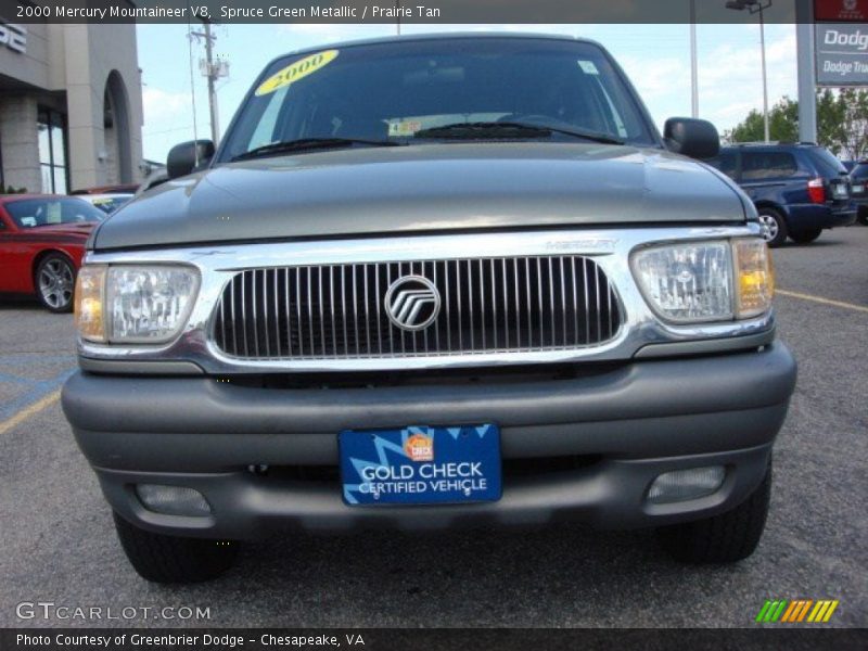 Spruce Green Metallic / Prairie Tan 2000 Mercury Mountaineer V8