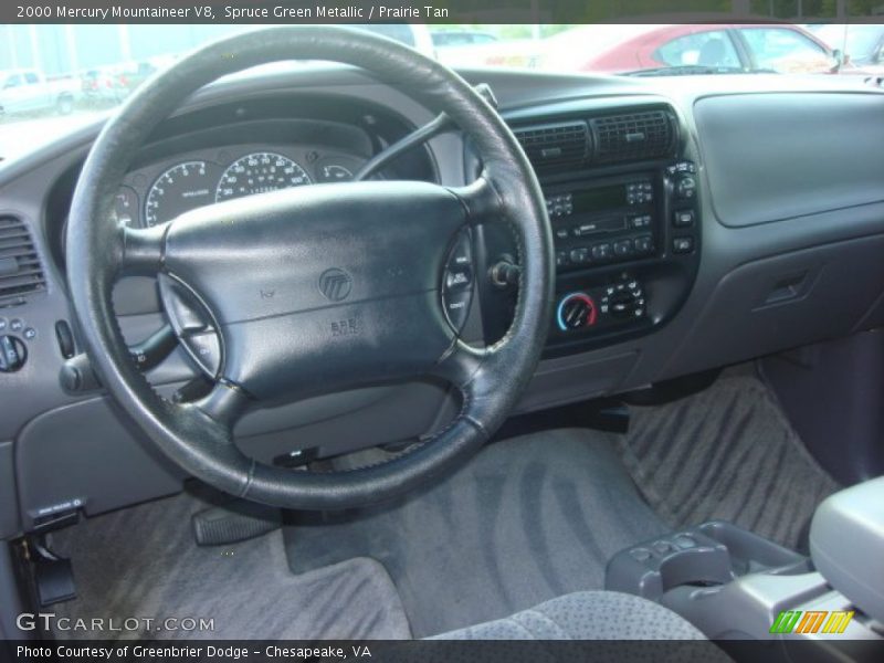 Spruce Green Metallic / Prairie Tan 2000 Mercury Mountaineer V8