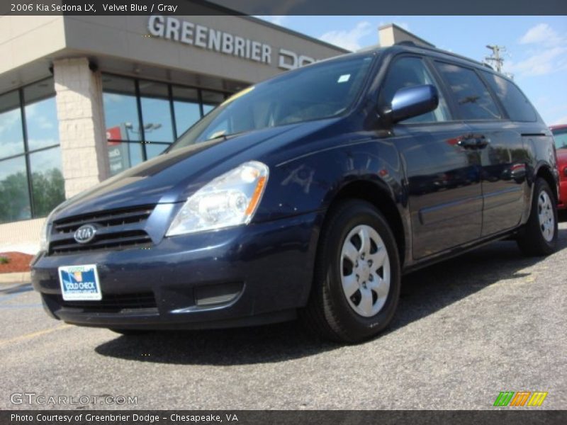 Velvet Blue / Gray 2006 Kia Sedona LX