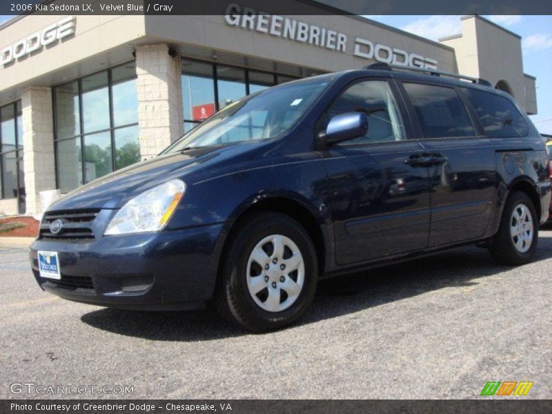 Velvet Blue / Gray 2006 Kia Sedona LX