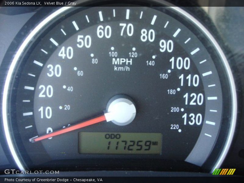 Velvet Blue / Gray 2006 Kia Sedona LX