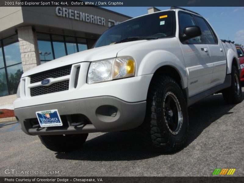 Oxford White / Dark Graphite 2001 Ford Explorer Sport Trac 4x4