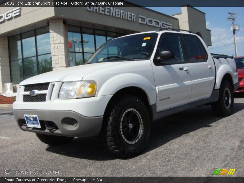 Oxford White / Dark Graphite 2001 Ford Explorer Sport Trac 4x4