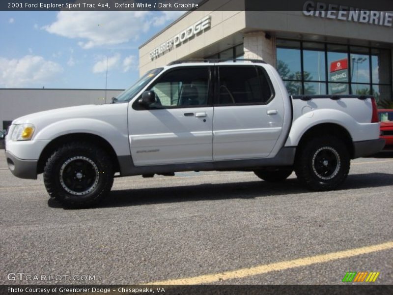 Oxford White / Dark Graphite 2001 Ford Explorer Sport Trac 4x4