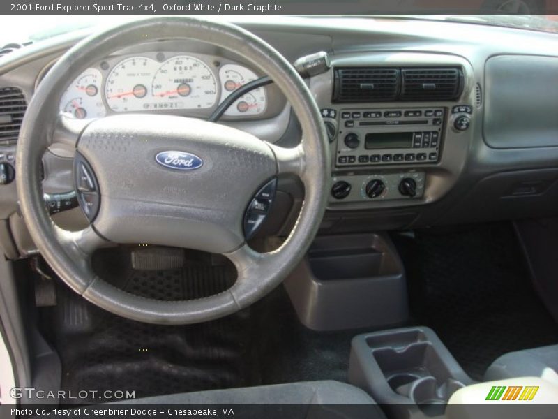 Oxford White / Dark Graphite 2001 Ford Explorer Sport Trac 4x4