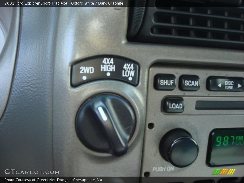 Oxford White / Dark Graphite 2001 Ford Explorer Sport Trac 4x4