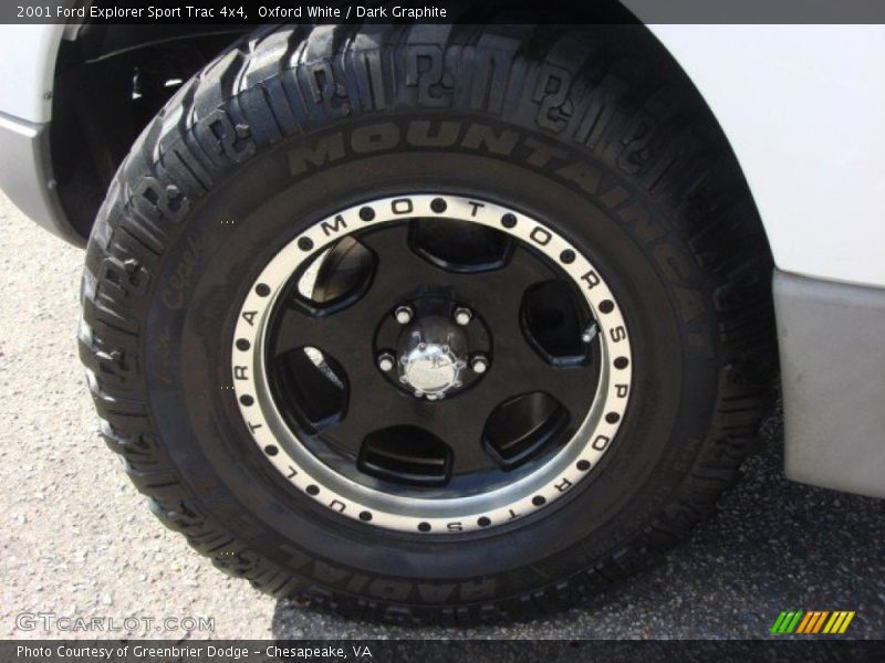 Oxford White / Dark Graphite 2001 Ford Explorer Sport Trac 4x4