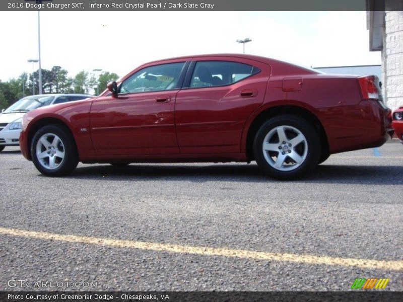 Inferno Red Crystal Pearl / Dark Slate Gray 2010 Dodge Charger SXT